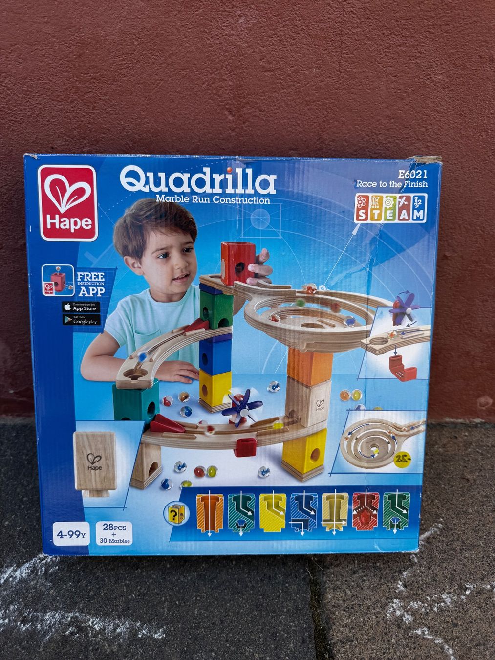 Quadrilla Giocattoli: Hape Quadrilla Murmelbahn, Holz – Usato da Rheinfelden venduto da Mayamis