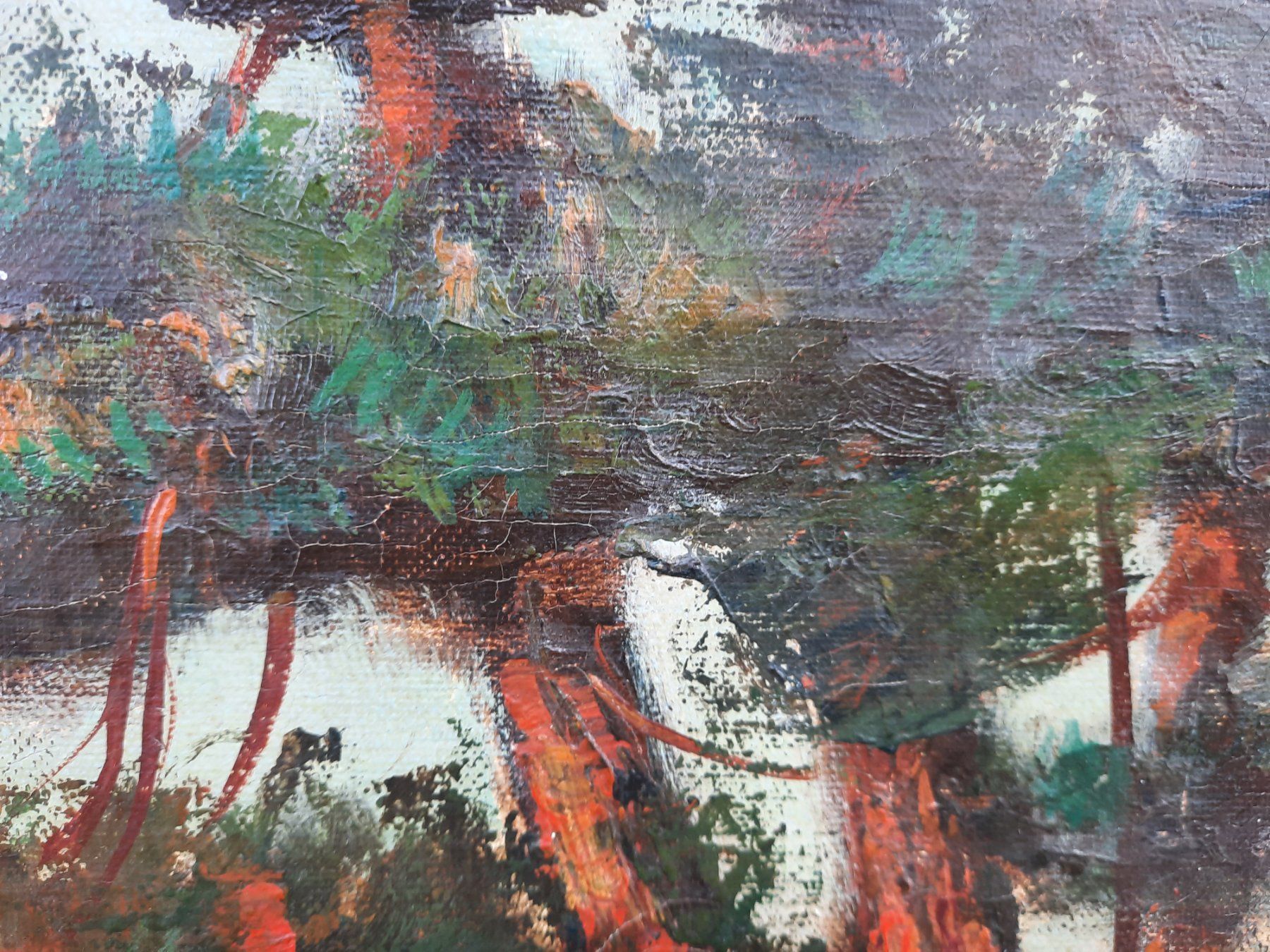 Dipinti: Landschaft, Öl auf Leinwand, J. WILLER – Usato da Weinfelden venduto da JoeBaer 3