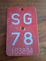 Velonummer SG 78