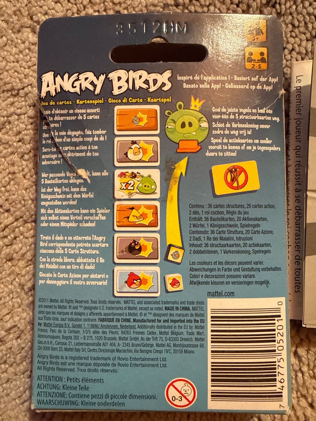Mattel Giochi: Spiel Angry Birds – Nuovo (secondo la descrizione) da Andelfingen venduto da Judy0007 1