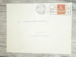 TR20 Enveloppe + Timbre Suisse 1928
