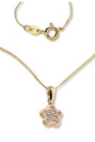 Panzerkette mit Anhänger 14k Echtgold