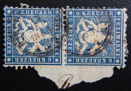 Württemberg Kat. 27 gest. 1863 Kat. 240 Euro