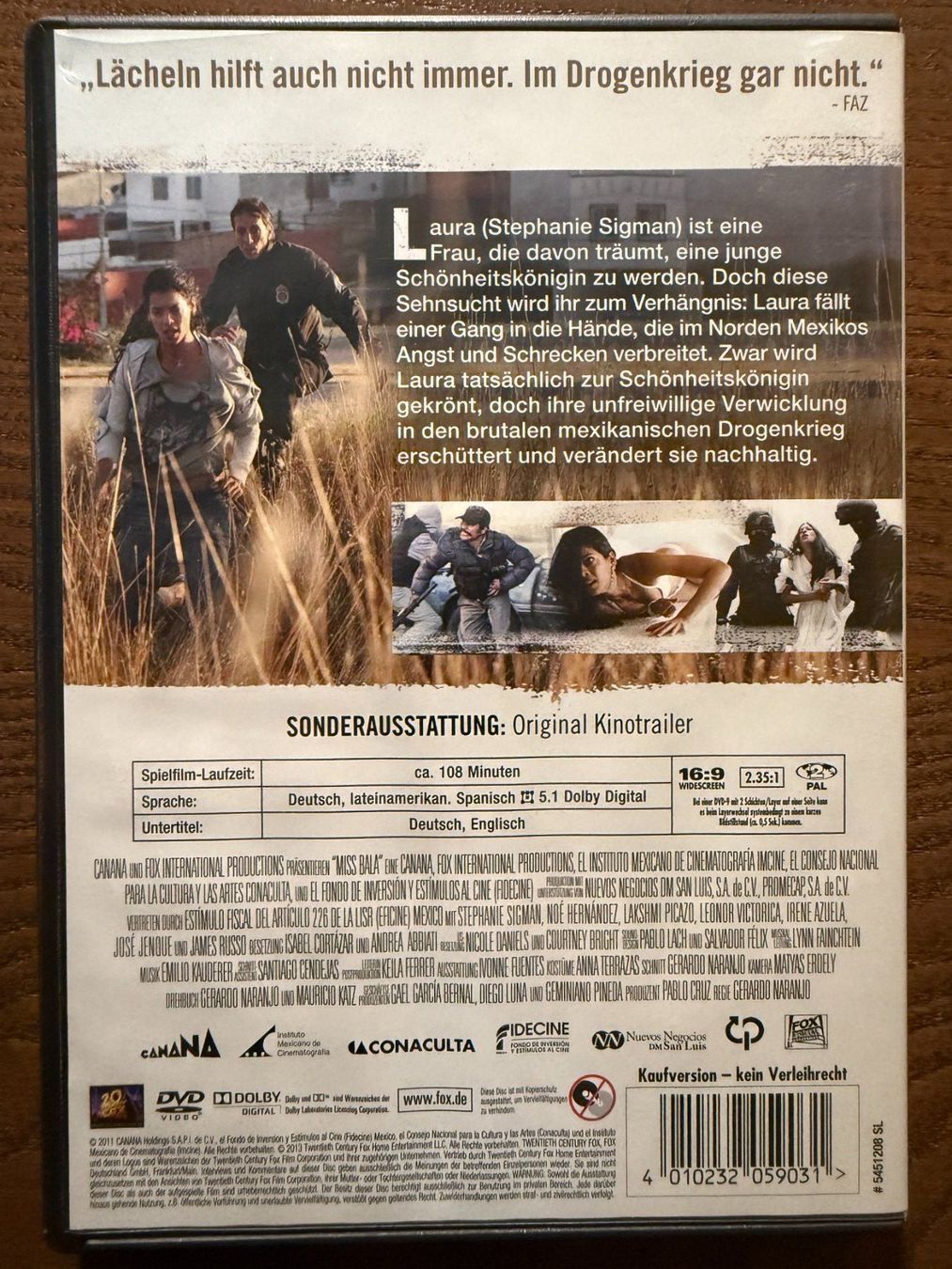Tutti i DVDs: Miss Bala – Usato da Zürich venduto da FilmFreunde 1