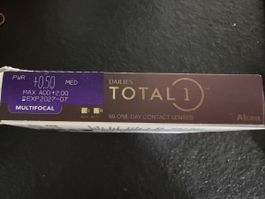 Alcon DAILIES TOTAL 1 Multifocal 90 Linsen +0.50