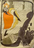 Jane Avril, antike Serigraphie, Toulouse Lautrec
