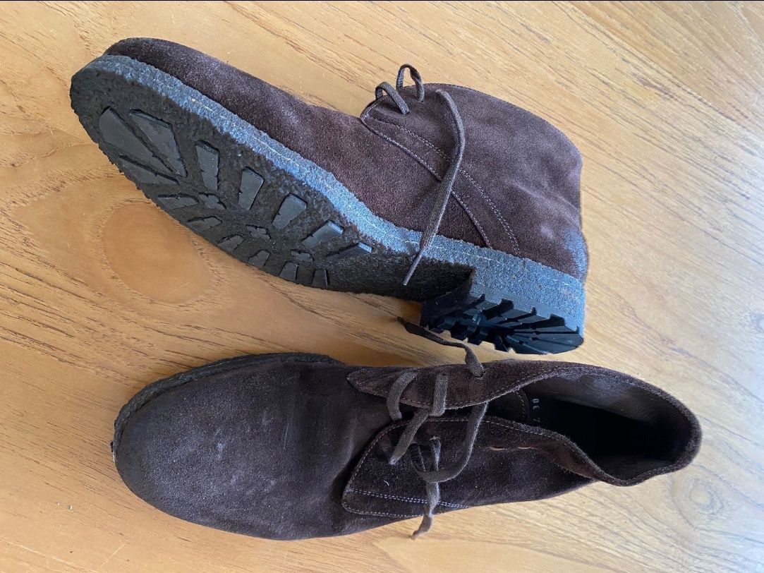 Scarpe da uomo: Boots - Brown Suede Chukka – Usato da Zürich venduto da Grothschild