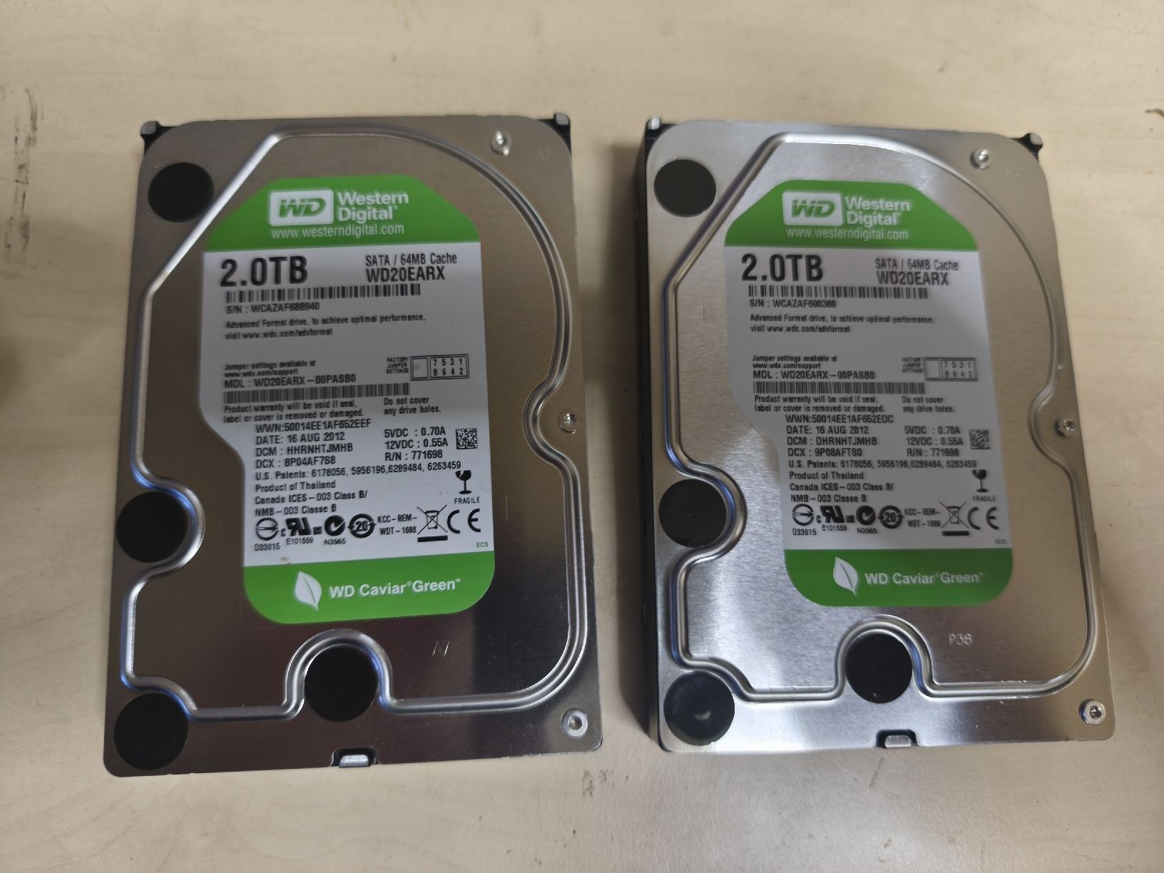 Disques durs: 2 Festplatten a 2 Tb – D'occasion à Burgdorf par weggu.666