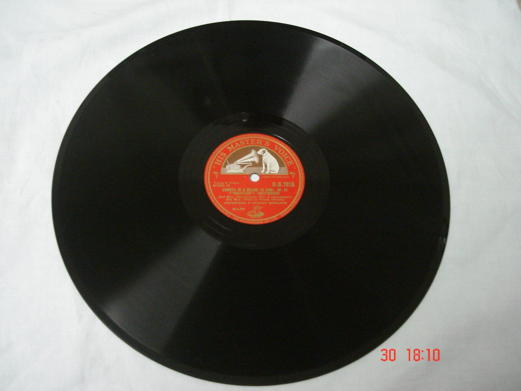 Dischi in vinile: Schellackplatten Beethoven Kreutzersonate A-Dur Op.47 – Usato da Aeschi SO venduto da abi1951 7