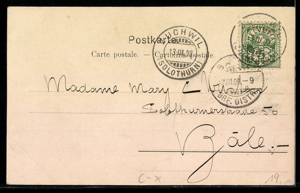 Cartes postales: Zuchwil, Restaurant, Strassenpartie mit  – D'occasion à Berlin par bartko-reher 1