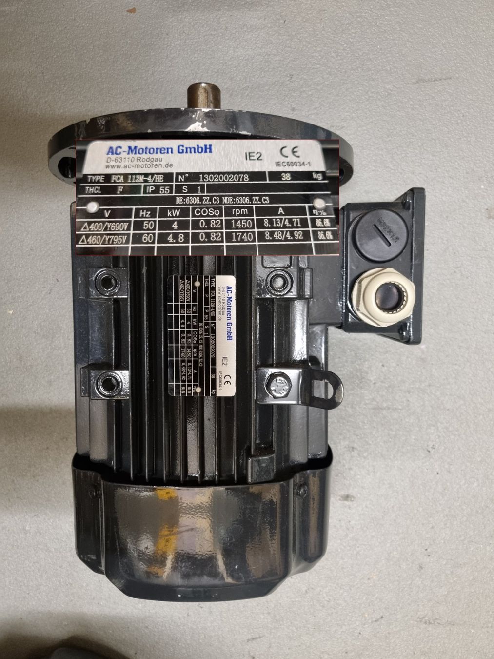 Motori: AC-Motoren Type FCA 112M-4HE – Usato da Zug venduto da jordi2005