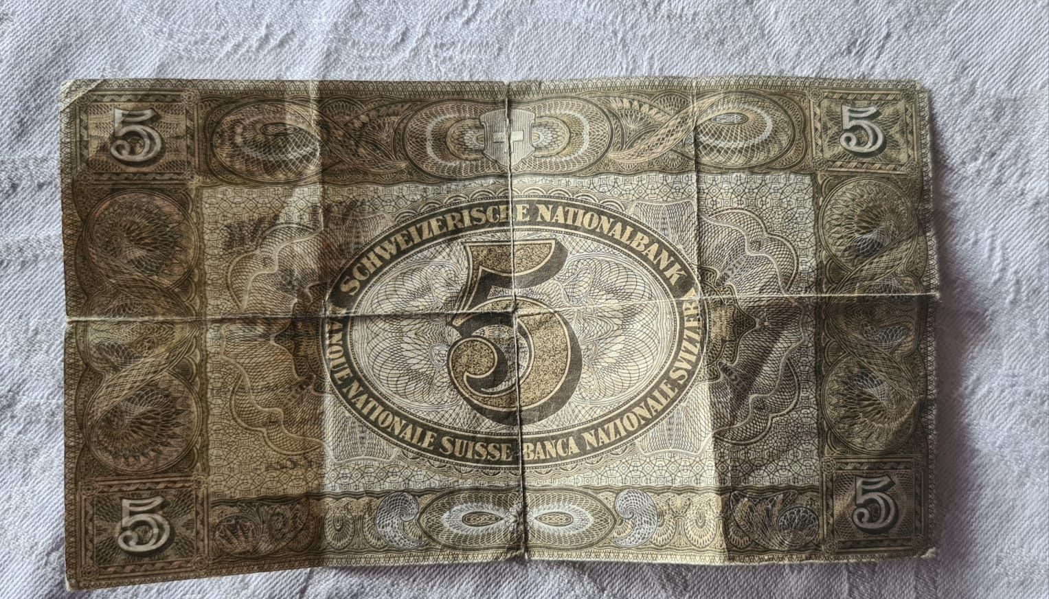 Banconote: 5 Franken Note von 1951, Serie 49A – Usato da Willerzell venduto da Eluchs