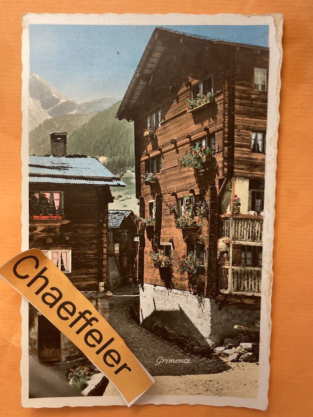 Cartoline postali: 1961 Grimenz – Usato da Zürich venduto da Chaeffeler