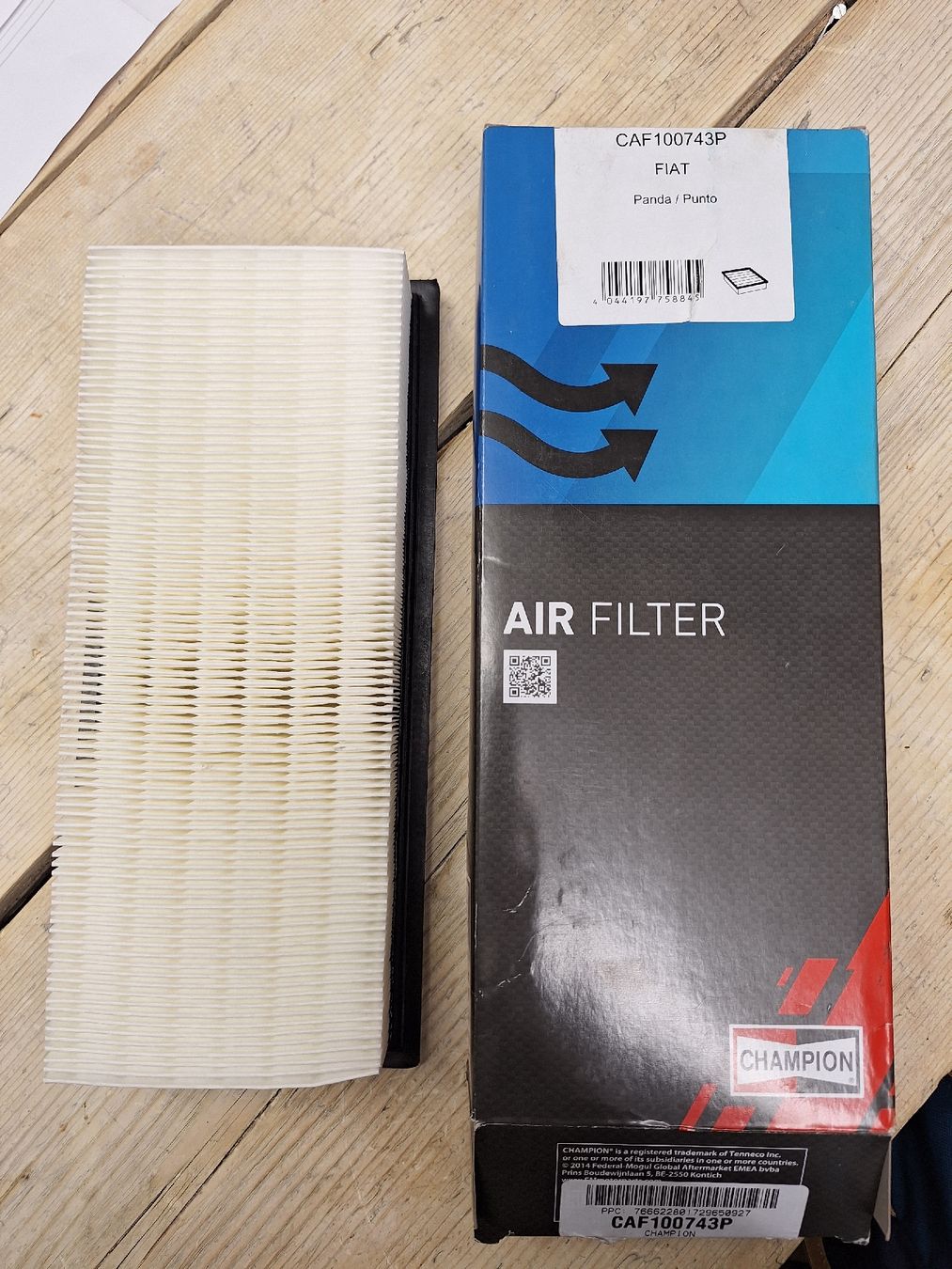 Champion Alle Autoersatzteile: Fiat/Alfaromeo Luftfilter Champion CAF100743P – Neu und originalverpackt aus Zürich von WC11