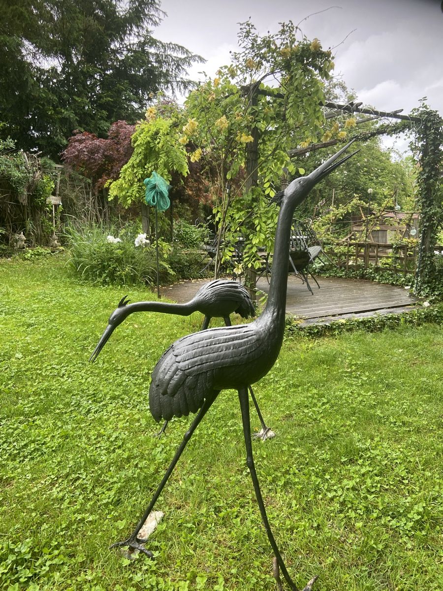 Sculture & Statue: Handgeschmiedete Reiher – Usato da Schinznach Dorf venduto da Soba 1