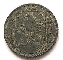 1945 Belgien 1 Franc, Löwe auf Schild