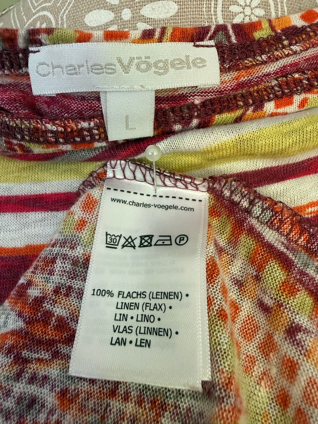 Top: Charles Vögele - Top - L - Lin – Usato da Sion venduto da accroshoes 5