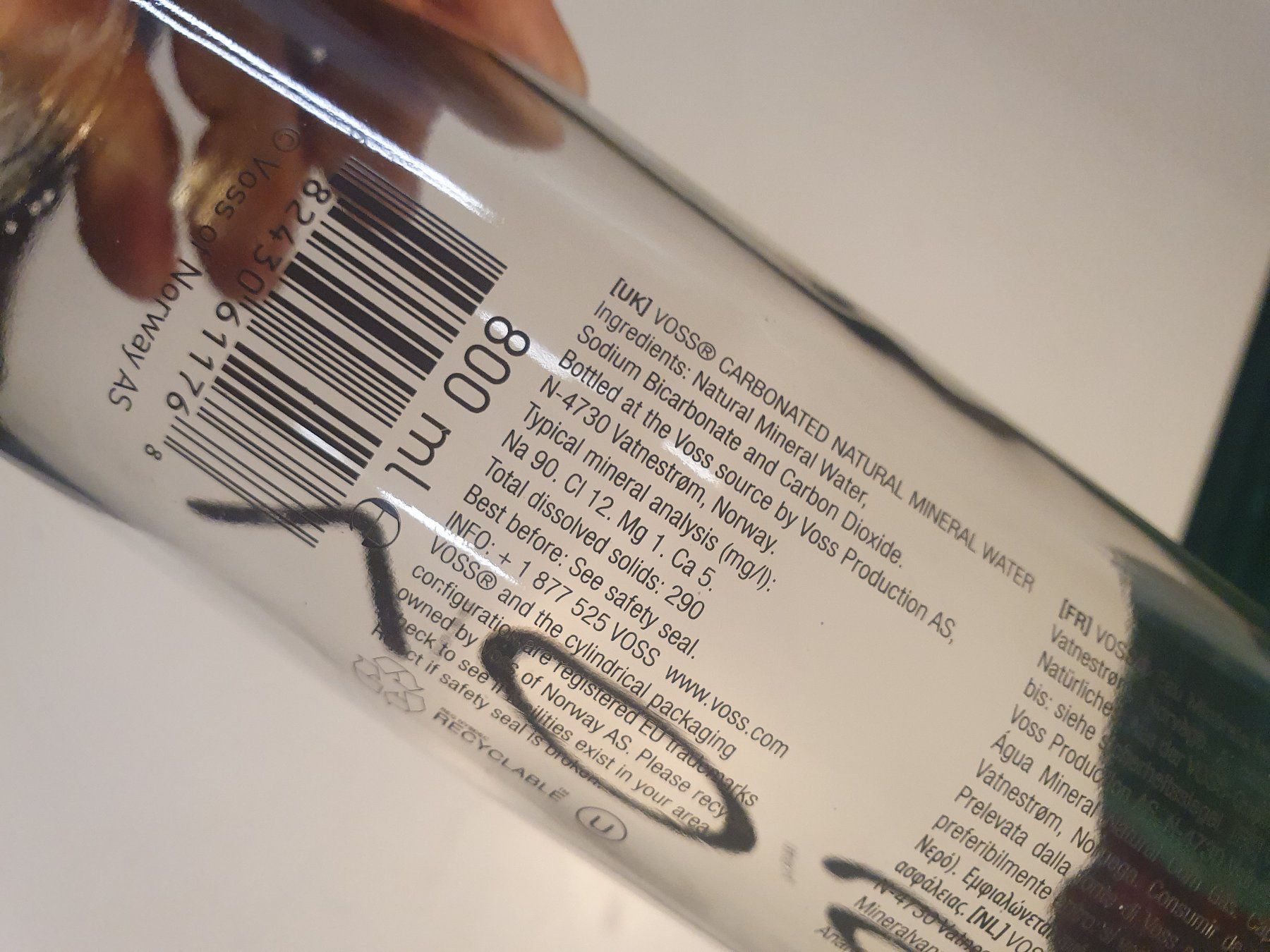 Altro per la casa: Voss Soda Trinkflasche 800 ml – Usato da Zürich venduto da loosebone 1
