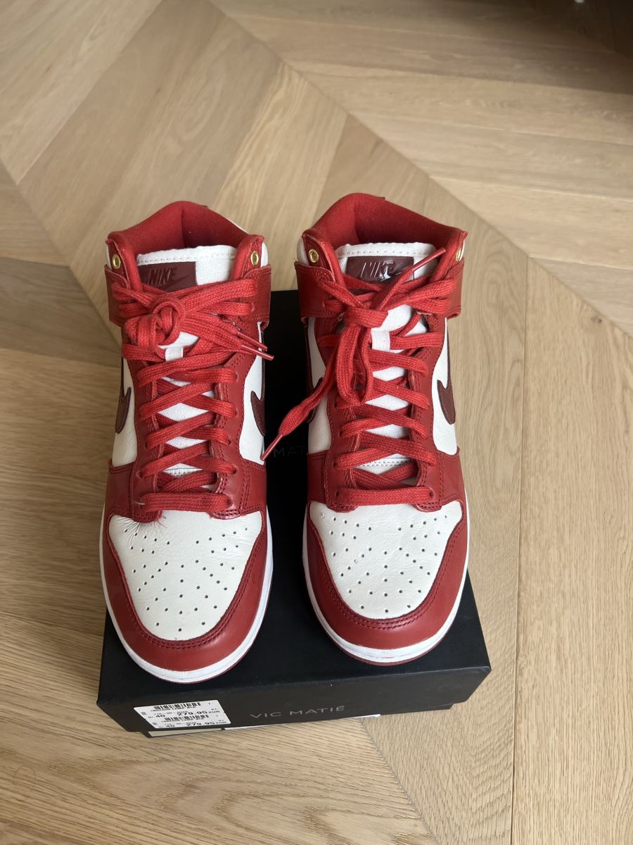 Nike Scarpe da uomo: Nike Dunk High Red White Burgundy  – Nuovo (secondo la descrizione) da Kreuzlingen venduto da Lamaro45 4