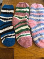 3x Kuschelsocken - flauschig weich-Wohlfühlen- Zeit für Dich