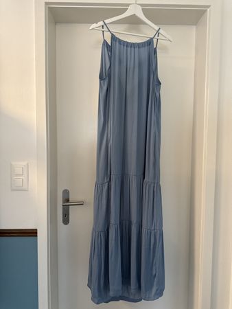 blaues Maxikleid von tchibo, Gr. 40