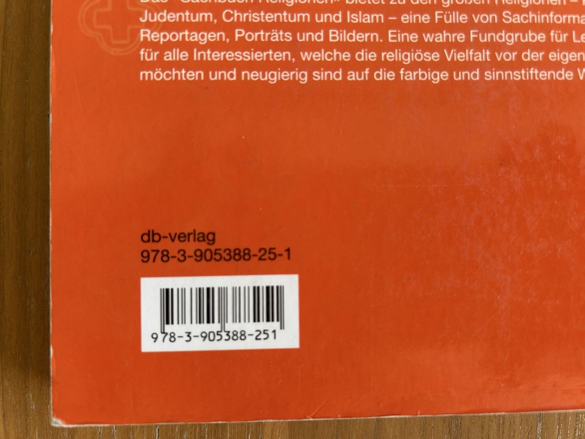 Bücher: Sachbuchreligionen, DB Verlag – Gebraucht aus St. Urban von uschi73 2