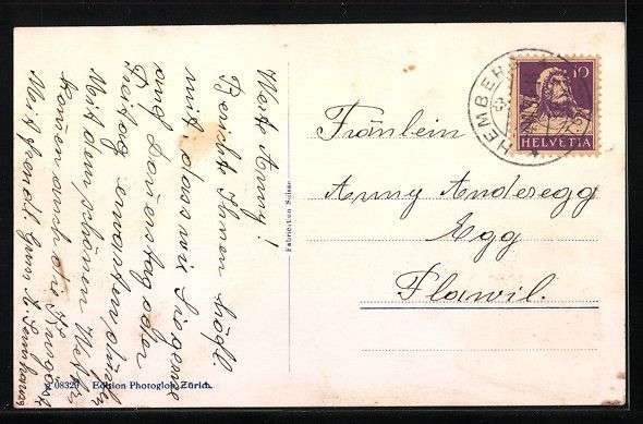 Ansichtskarten: Hemberg / Toggenburg, Pension Sennhauser – Gebraucht aus Berlin von bartko-reher 1