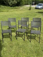 Gartenstühle Metall 6er Set stapelbar. Abzuholen in WETZIKON
