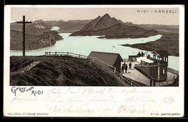 Litho Rigi-Känzeli, Aussichtsterrasse a