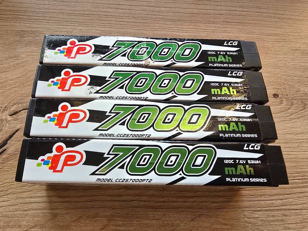Batterie, Caricabatterie & Alimentatori: Batteries Intellect, 2s, 7000 mAh, 120C – Usato da Attalens venduto da mic_6tyd
