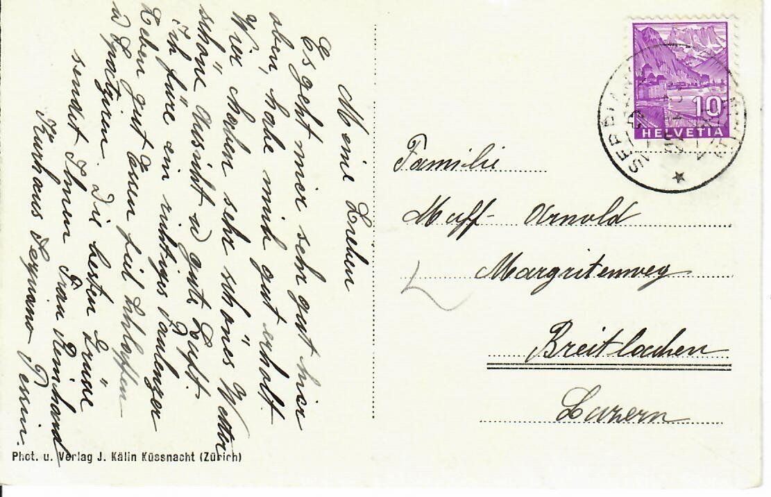 Ansichtskarten: Serpiano – Gebraucht aus Hochdorf von Ziegel-16 1