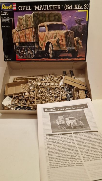 Maquette Revell 1/35 – Opel Maultier Sd.Kfz.3 – WWII – Neuf