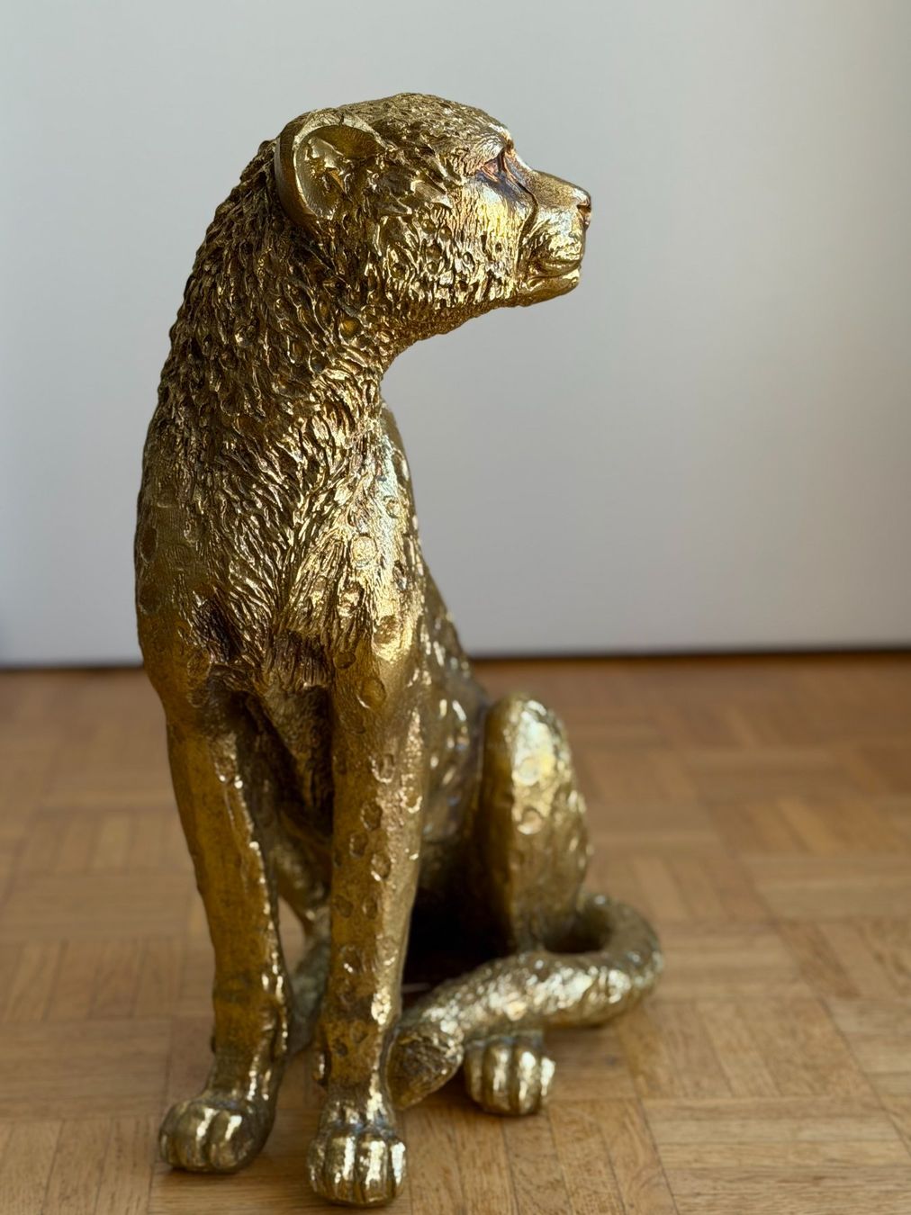 Sculture & Statue: Gepard Skulptur goldfarben 49 cm – Usato da Winterthur venduto da HB777 1