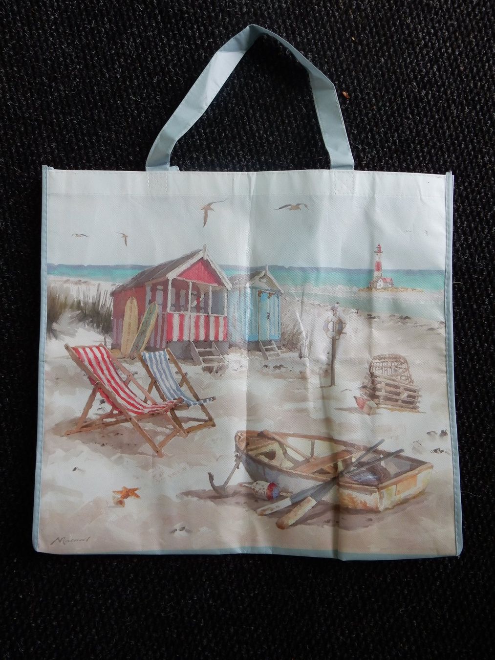 Borse: Tasche grosse Umhängetache Badetasche Strandszene – Nuovo (secondo la descrizione) da Jona venduto da simongarden 1