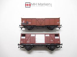 Kleinbahn 305+3098 offener + gedeckter Güterwagen SBB DC H0