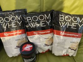 Powerfood Boom Whey Protein Vanille 3• 1 kg Sponser Kreatin