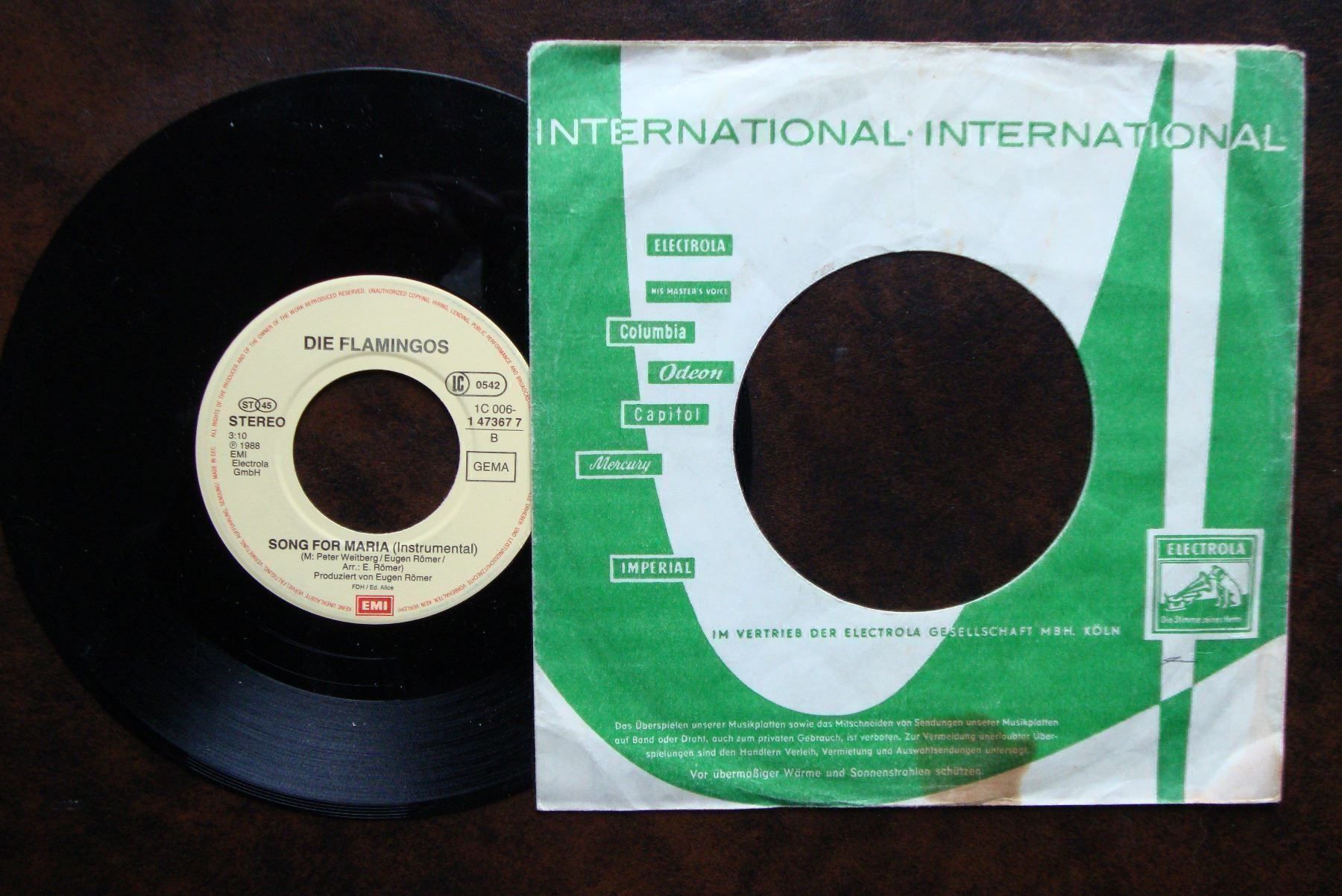 Dischi in vinile: FLAMINGOS -GOODBYE MARIA, GOODBYE MY LOV – Usato da Bern venduto da Uli_10_11 1