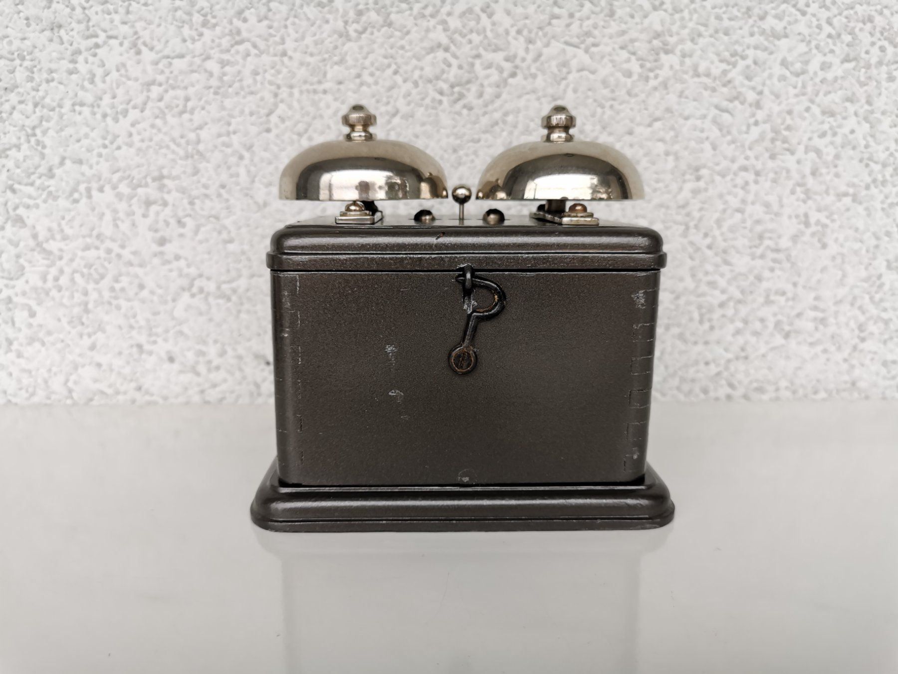 Campanacci mucche: Wunderschöne Telefon Doppelglocke grau – Usato da Dietikon venduto da Branquinha1981 1