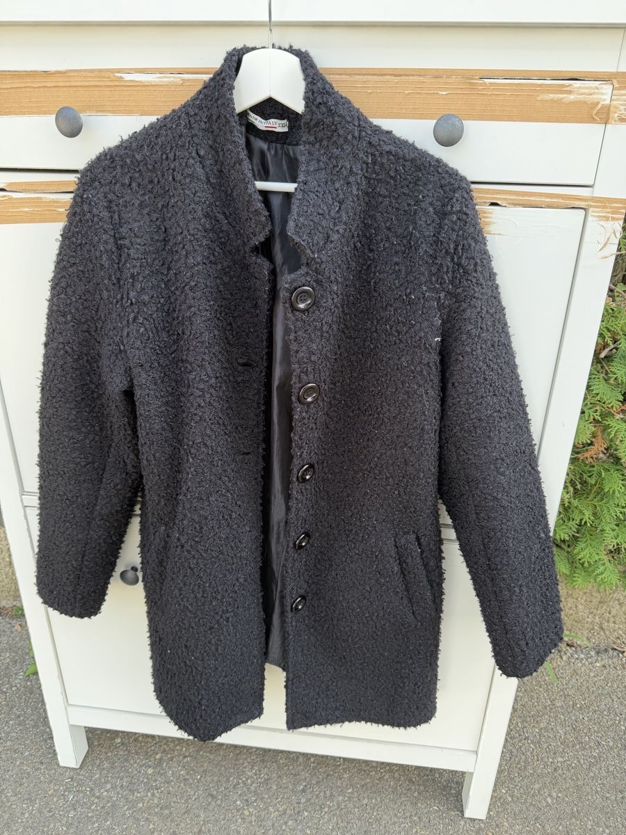Mäntel: SCHWARZER TEDDY-MANTEL – Neu (gemäss Beschreibung) aus Trimbach von yaku_4632