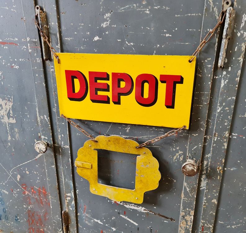 Original Shell Depot Emaille Schild Emailschild ab 1. Comprare su