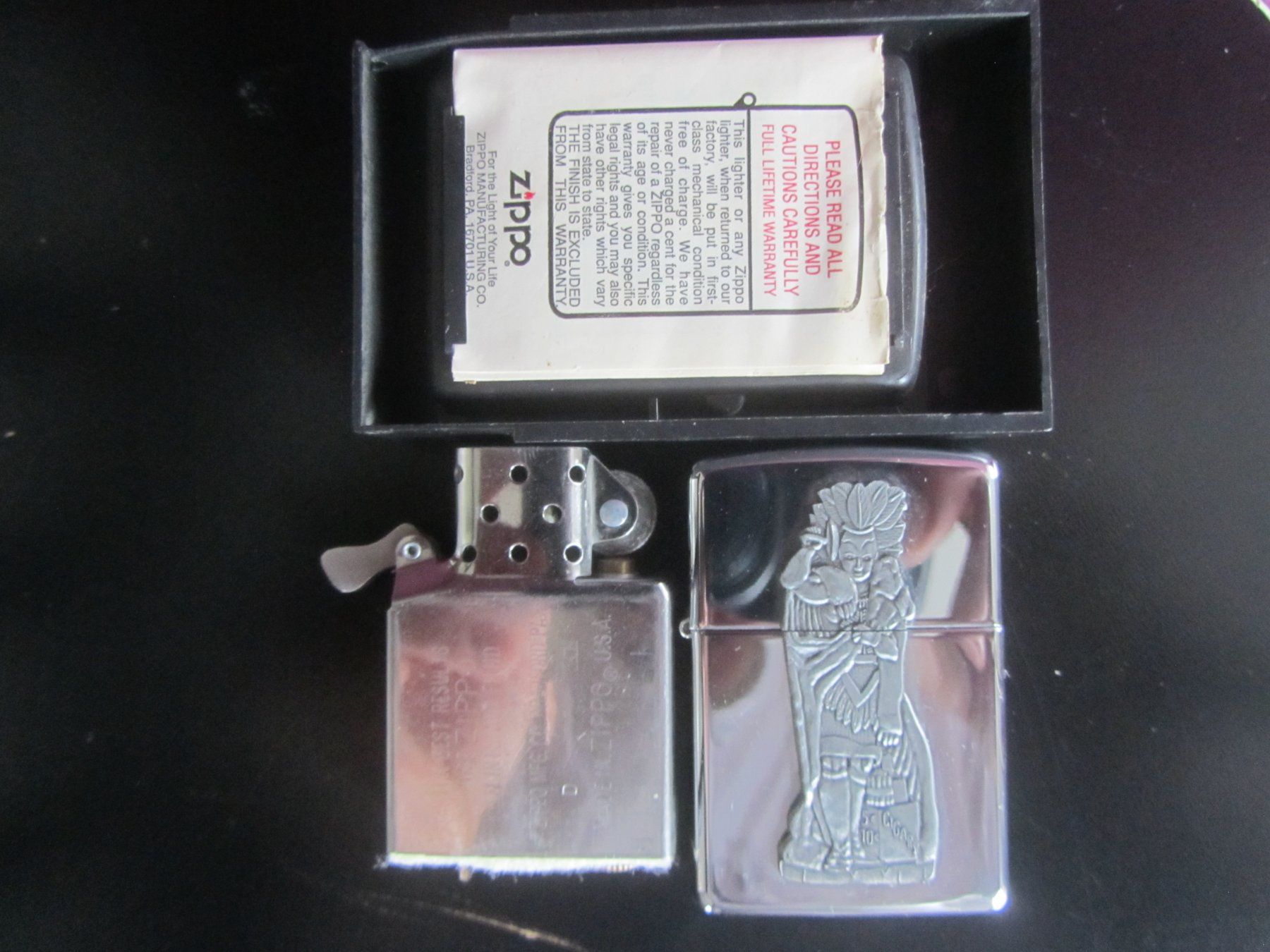 Zippo Feuerzeuge: Zippo Mayan Azteca 1996 – Gebraucht aus Pampigny von Calypso06 3