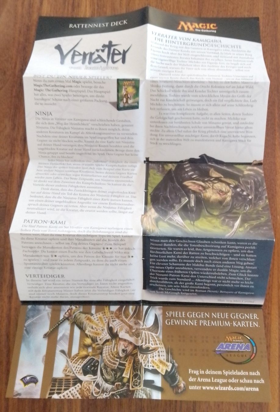 Magic The Gathering Carte collezionabili: Magic the Gathering Werbeblatt gefaltet 17,2 x 30 cm – Usato da Wohlen AG venduto da salamanderspielwaren 1