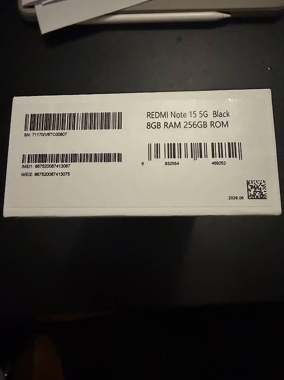 Portables: Xiaomi Redmi Note 15 5G – Neuf avec emballage d'origine à Zürich par sal_z7cp 2