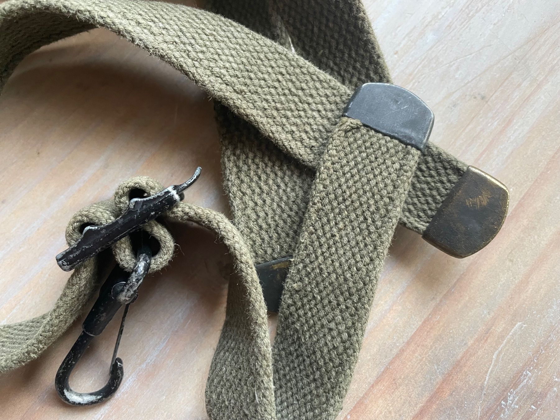US Army Uniformi: WW2 US Army M-1944 suspenders – Usato da Oberbütschel venduto da Woodie2005 2