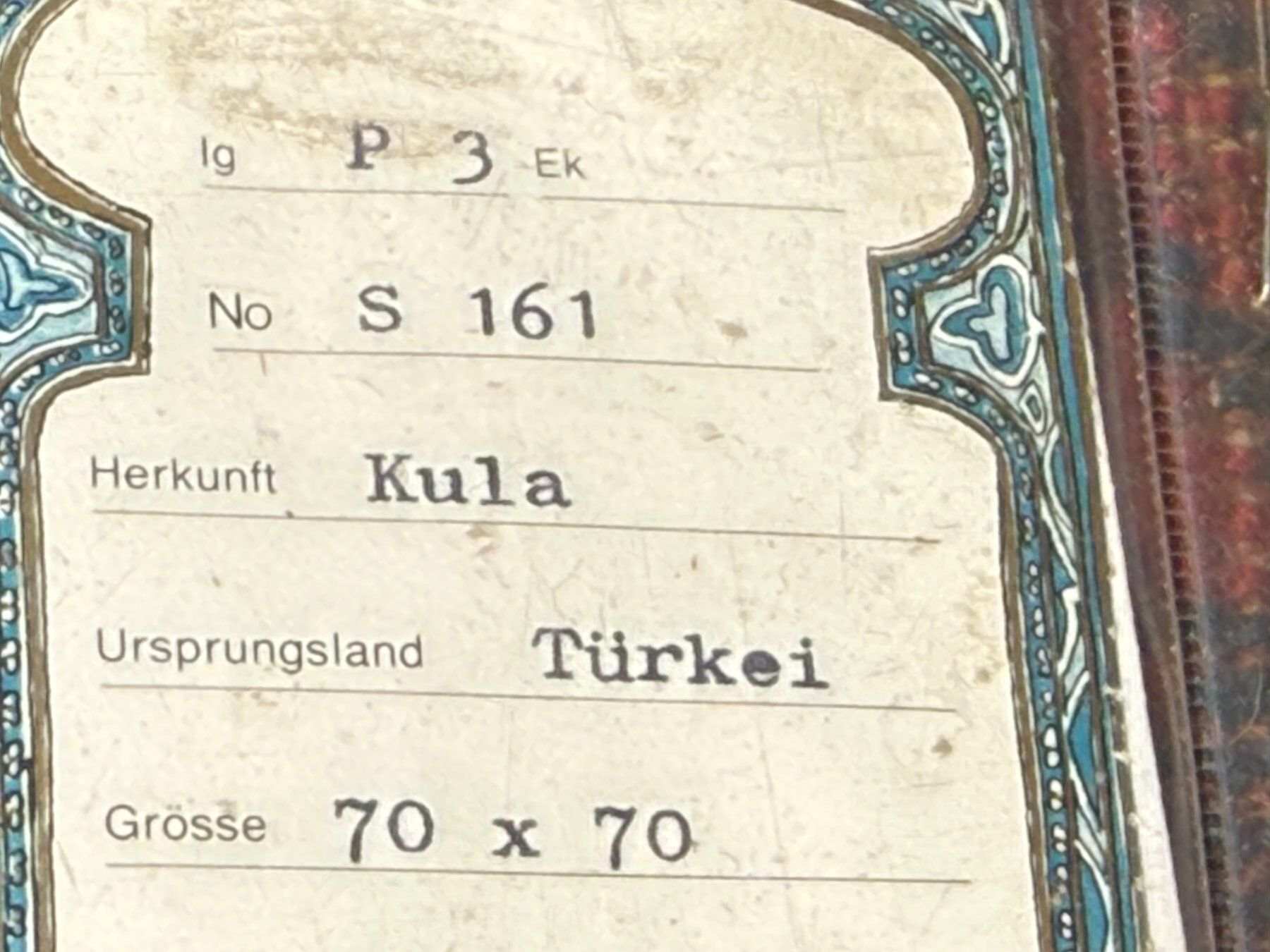 Tappeti: Kula 76x67cm Teppich handgeknüpft sauber – Usato da Vacallo venduto da cri_229f 7