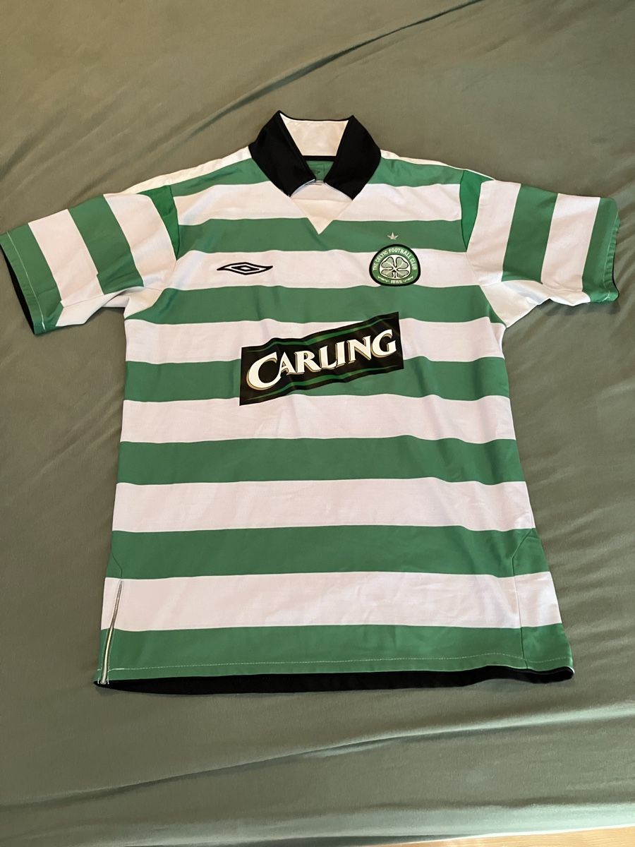 Umbro Canottiere & Pantaloni: Maillot Celtic Glasgow 2004-2005 – Usato da Lully VD venduto da tim1990