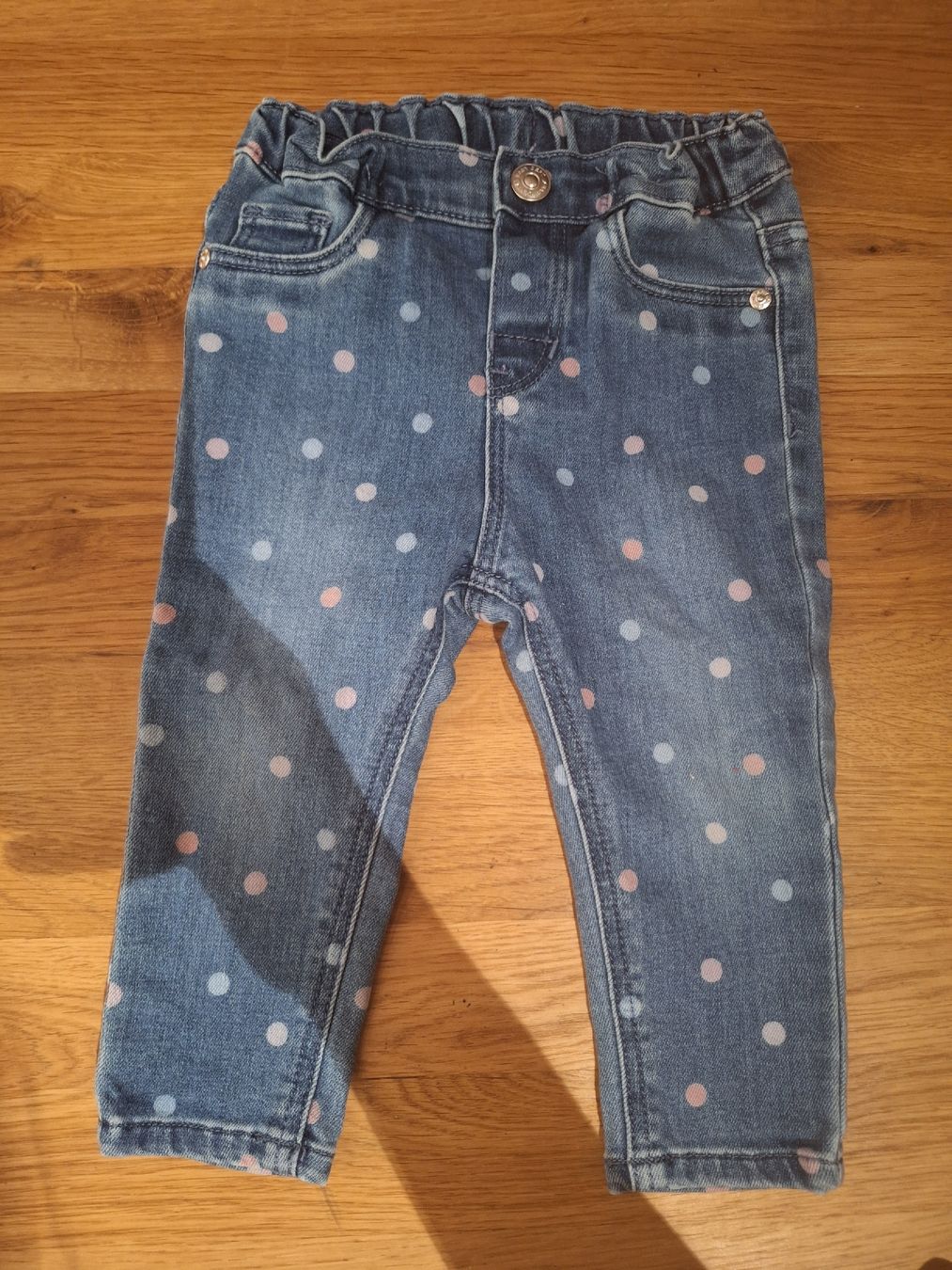 H&M Pantaloni: Jeans blau gepunktet elastischer Bund – Usato da Wangen an der Aare venduto da jan_2zxv