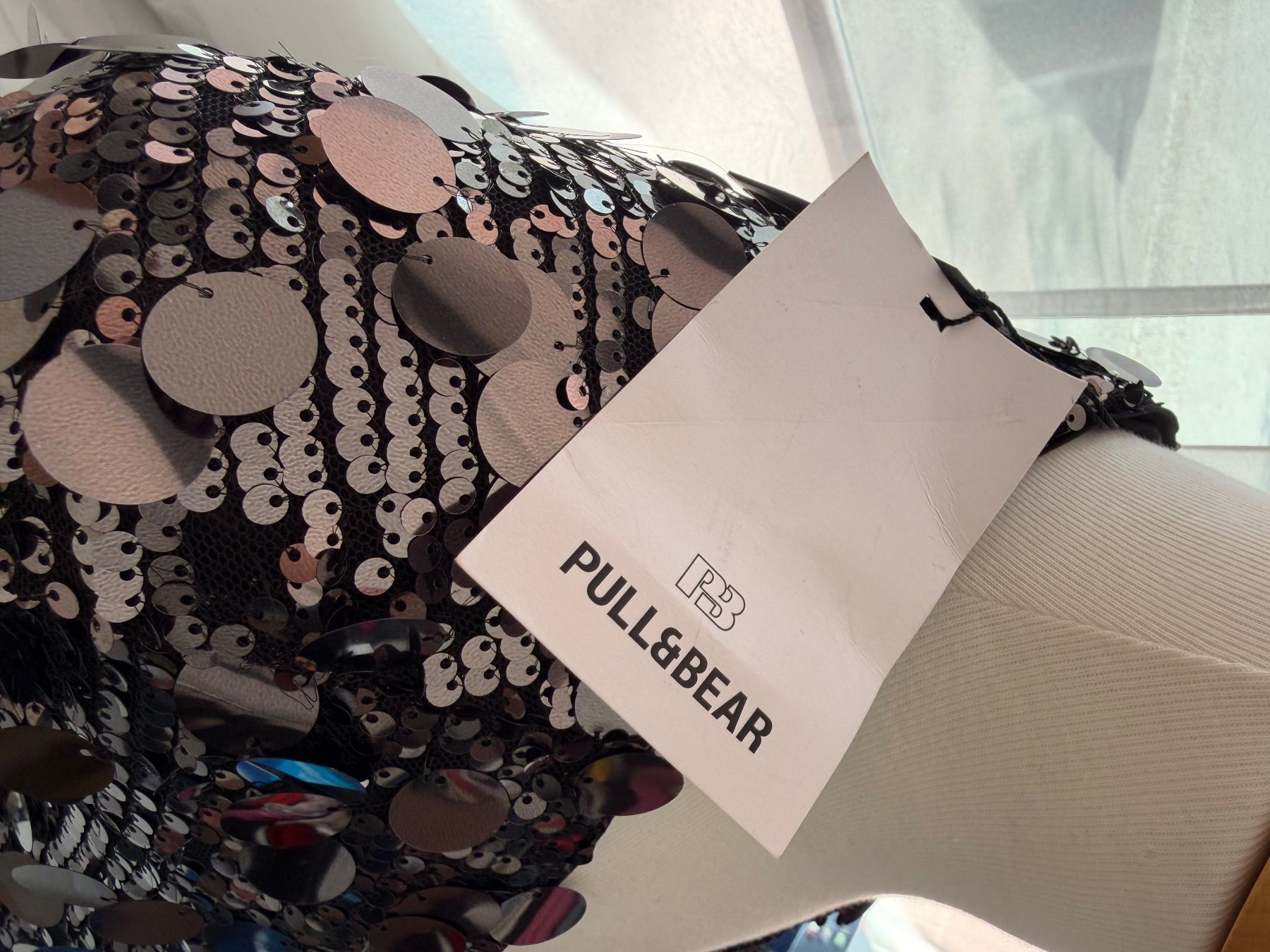 Pull&Bear Vestiti: Pull&Bear Pailletten-Kleid, schwarz, Gr. S, Neu – Nuovo (secondo la descrizione) da Arch venduto da ellaisa84 2