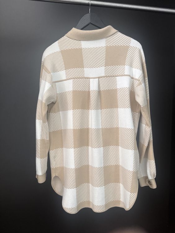 Pulls & Sweat-shirts: Oui Damen Pullover Beige Übergangsjacke Gr. S kariert – Neuf (Voir description) à Schindellegi par butterfly242011 1