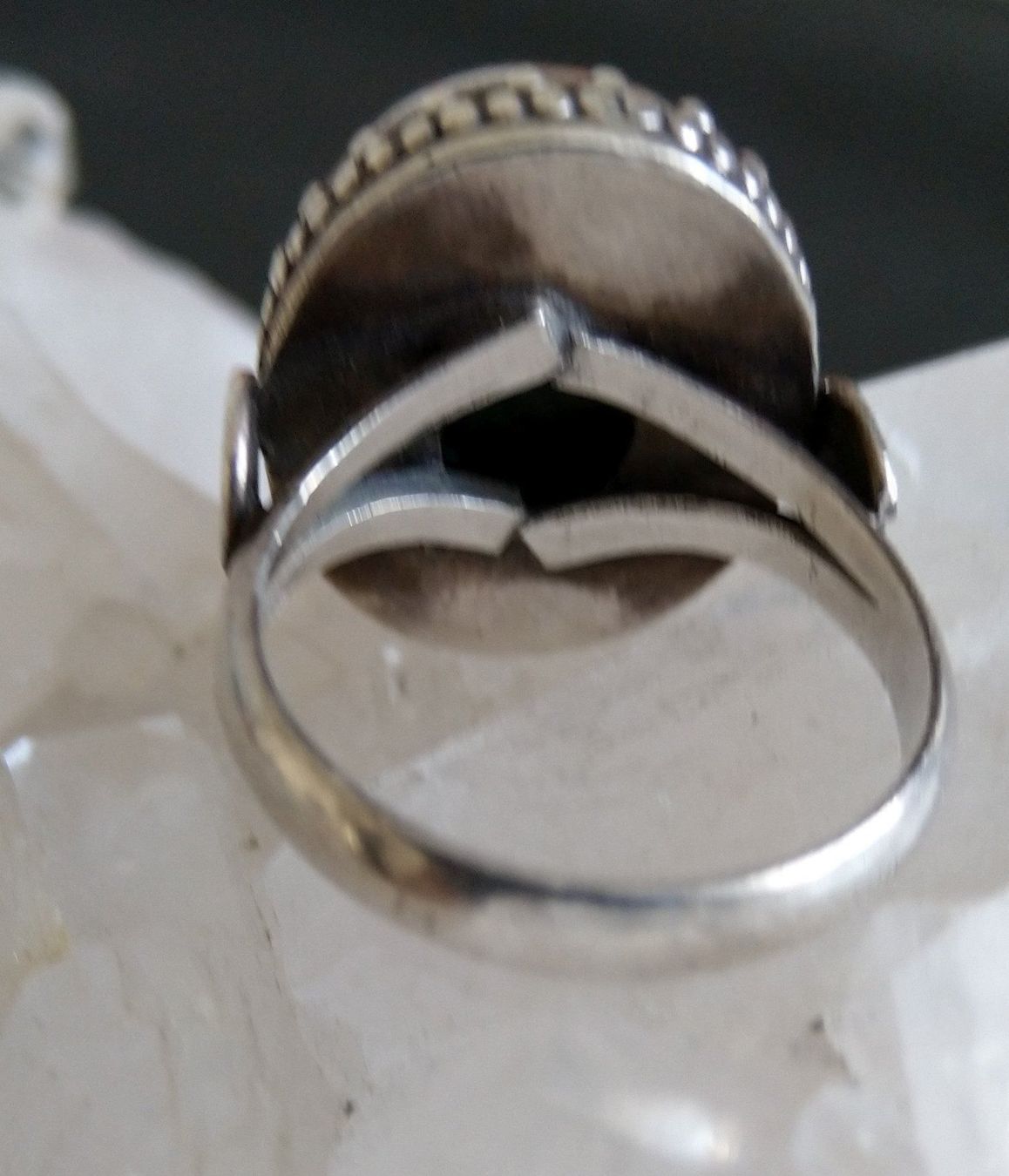 Anelli: ArtDéco  MALACHIT RING IN 800 925 SILBER – Usato da Romanshorn venduto da BoutiqueA 6